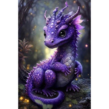 Load image into Gallery viewer, Purple Dragon 40*60CM (canvas) Full Round AB Drill Diamond Painting
