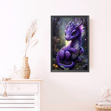 Load image into Gallery viewer, Purple Dragon 40*60CM (canvas) Full Round AB Drill Diamond Painting
