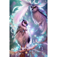 Load image into Gallery viewer, Long-Browed Owl 40*60CM (canvas) Full Round AB Drill Diamond Painting
