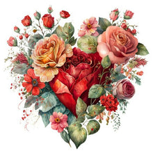 Load image into Gallery viewer, Love Flowers 30*30CM (canvas) Full Round Drill Diamond Painting
