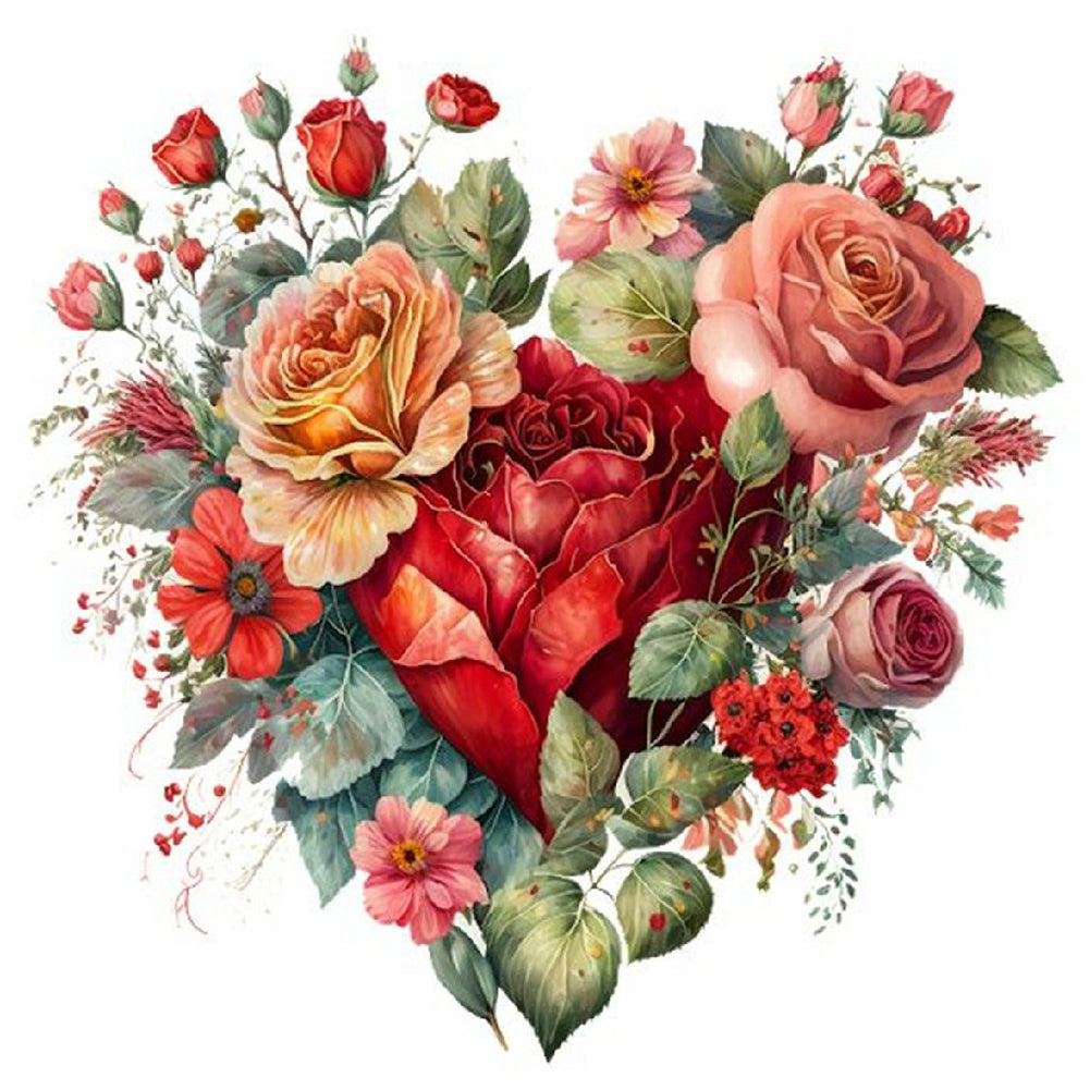 Love Flowers 30*30CM (canvas) Full Round Drill Diamond Painting