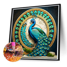 Load image into Gallery viewer, Peacock Disc 50*50CM (canvas) Full Round Drill Diamond Painting
