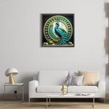 Load image into Gallery viewer, Peacock Disc 50*50CM (canvas) Full Round Drill Diamond Painting
