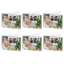 Load image into Gallery viewer, Christmas Diamond Painting Drill Card 6PCS DIY for Adults Holiday Friends Family
