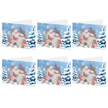 Load image into Gallery viewer, Christmas Diamond Painting Drill Card 6PCS DIY for Adults Holiday Friends Family
