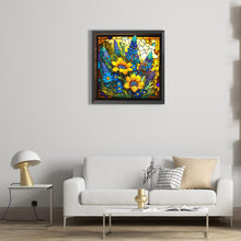 Load image into Gallery viewer, Stained Glass Sunflower 45*45CM (canvas) Full Round Drill Diamond Painting
