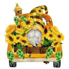 Load image into Gallery viewer, Sunflower Gnome 30*30CM (canvas) Full Round Drill Diamond Painting
