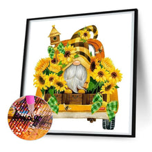 Load image into Gallery viewer, Sunflower Gnome 30*30CM (canvas) Full Round Drill Diamond Painting
