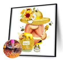 Load image into Gallery viewer, Sunflower Gnome 30*30CM (canvas) Full Round Drill Diamond Painting
