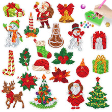 Load image into Gallery viewer, DIY Crystal Diamond Sticker Art Craft 9PCS Christmas for Kids Adult Gift Rewards
