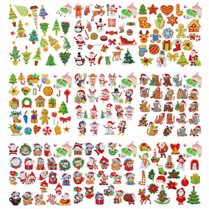 DIY Crystal Diamond Sticker Art Craft 9PCS Christmas for Kids Adult Gift Rewards