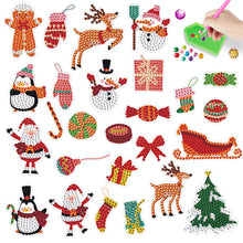 Load image into Gallery viewer, DIY Crystal Diamond Sticker Art Craft 9PCS Christmas for Kids Adult Gift Rewards
