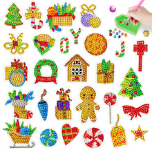 Load image into Gallery viewer, DIY Crystal Diamond Sticker Art Craft 9PCS Christmas for Kids Adult Gift Rewards
