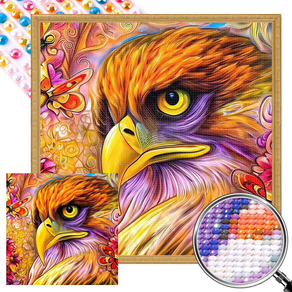 Eagle 40*40CM (canvas) Full Round AB Drill Diamond Painting