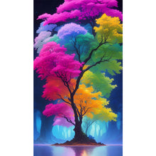 Load image into Gallery viewer, Color Tree 40*70CM (canvas) Full Round AB Drill Diamond Painting
