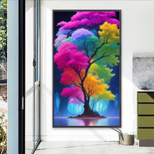 Load image into Gallery viewer, Color Tree 40*70CM (canvas) Full Round AB Drill Diamond Painting
