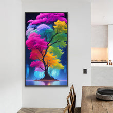 Load image into Gallery viewer, Color Tree 40*70CM (canvas) Full Round AB Drill Diamond Painting
