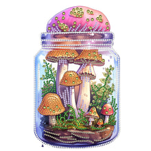 Load image into Gallery viewer, Glass Bottle Mushroom House 30*30CM (canvas) Partial Special-Shaped Drill Diamond Painting
