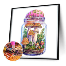 Load image into Gallery viewer, Glass Bottle Mushroom House 30*30CM (canvas) Partial Special-Shaped Drill Diamond Painting
