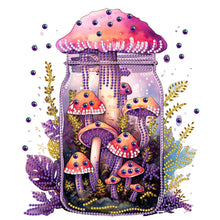 Load image into Gallery viewer, Glass Bottle Mushroom House 30*30CM (canvas) Partial Special-Shaped Drill Diamond Painting
