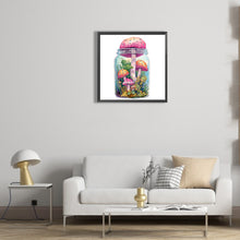 Load image into Gallery viewer, Glass Bottle Mushroom House 30*30CM (canvas) Partial Special-Shaped Drill Diamond Painting
