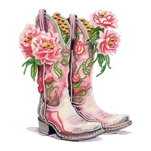 Load image into Gallery viewer, Flower Boots 30*40CM (canvas) Partial Special-Shaped Drill Diamond Painting
