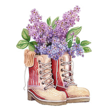 Load image into Gallery viewer, Flower Boots 30*40CM (canvas) Partial Special-Shaped Drill Diamond Painting
