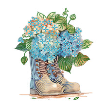 Load image into Gallery viewer, Flower Boots 30*40CM (canvas) Partial Special-Shaped Drill Diamond Painting
