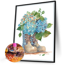 Load image into Gallery viewer, Flower Boots 30*40CM (canvas) Partial Special-Shaped Drill Diamond Painting
