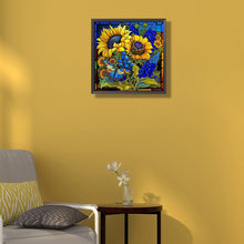 Load image into Gallery viewer, Flower Glass Painting 35*35CM (canvas) Full Square Drill Diamond Painting
