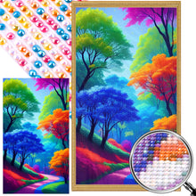 Load image into Gallery viewer, Color Tree 40*70CM (canvas) Full Round AB Drill Diamond Painting
