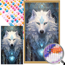 Load image into Gallery viewer, Ice Aurora Wolf 40*70CM (canvas) Full Round AB Drill Diamond Painting
