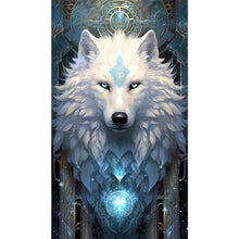 Load image into Gallery viewer, Ice Aurora Wolf 40*70CM (canvas) Full Round AB Drill Diamond Painting
