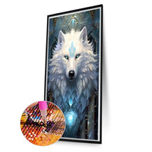 Load image into Gallery viewer, Ice Aurora Wolf 40*70CM (canvas) Full Round AB Drill Diamond Painting
