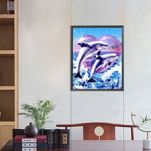 Load image into Gallery viewer, Love Dolphins 40*50CM (canvas) Full Round Drill Diamond Painting
