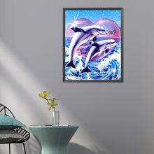 Load image into Gallery viewer, Love Dolphins 40*50CM (canvas) Full Round Drill Diamond Painting
