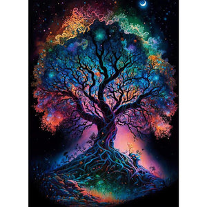 Sacred Tree 40*55CM (canvas) Full Round AB Drill Diamond Painting