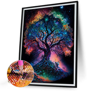 Sacred Tree 40*55CM (canvas) Full Round AB Drill Diamond Painting