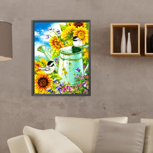 Load image into Gallery viewer, Sunflower Shower With Bird 30*40CM (canvas) Full Round Drill Diamond Painting
