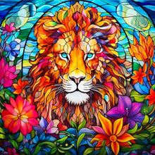 Load image into Gallery viewer, Glass Lion 40*40CM (canvas) Full Round Drill Diamond Painting
