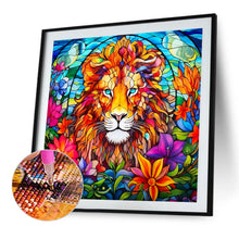 Load image into Gallery viewer, Glass Lion 40*40CM (canvas) Full Round Drill Diamond Painting
