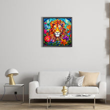 Load image into Gallery viewer, Glass Lion 40*40CM (canvas) Full Round Drill Diamond Painting
