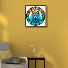 Load image into Gallery viewer, Glass Wolf 40*40CM (canvas) Full Round Drill Diamond Painting
