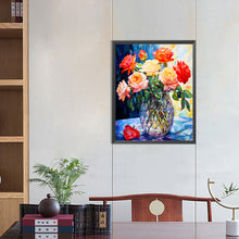 Load image into Gallery viewer, Glass Rose Rose 40*50CM (canvas) Full Round Drill Diamond Painting
