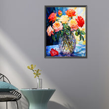 Load image into Gallery viewer, Glass Rose Rose 40*50CM (canvas) Full Round Drill Diamond Painting
