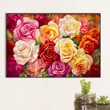 Load image into Gallery viewer, Rose Field 60*40CM (canvas) Full Round Drill Diamond Painting
