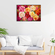 Load image into Gallery viewer, Rose Field 60*40CM (canvas) Full Round Drill Diamond Painting
