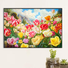 Load image into Gallery viewer, Blooming Tulip Field 60*40CM (canvas) Full Round Drill Diamond Painting
