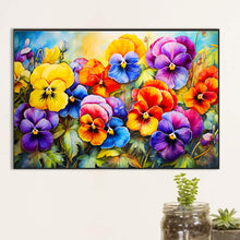 Load image into Gallery viewer, Pansy Field 60*40CM (canvas) Full Round Drill Diamond Painting
