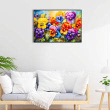 Load image into Gallery viewer, Pansy Field 60*40CM (canvas) Full Round Drill Diamond Painting
